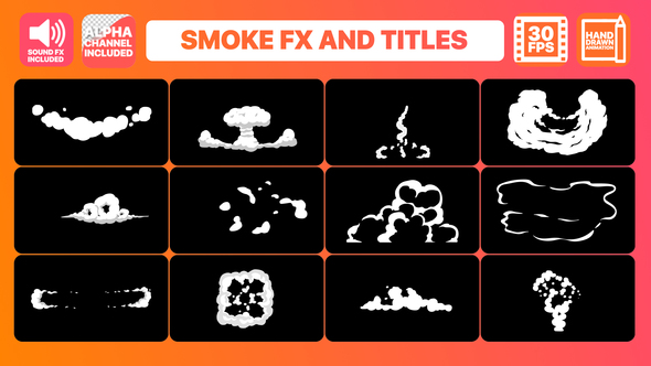 Hand Drawn Smoke FX and Titles - Download Videohive 22647713