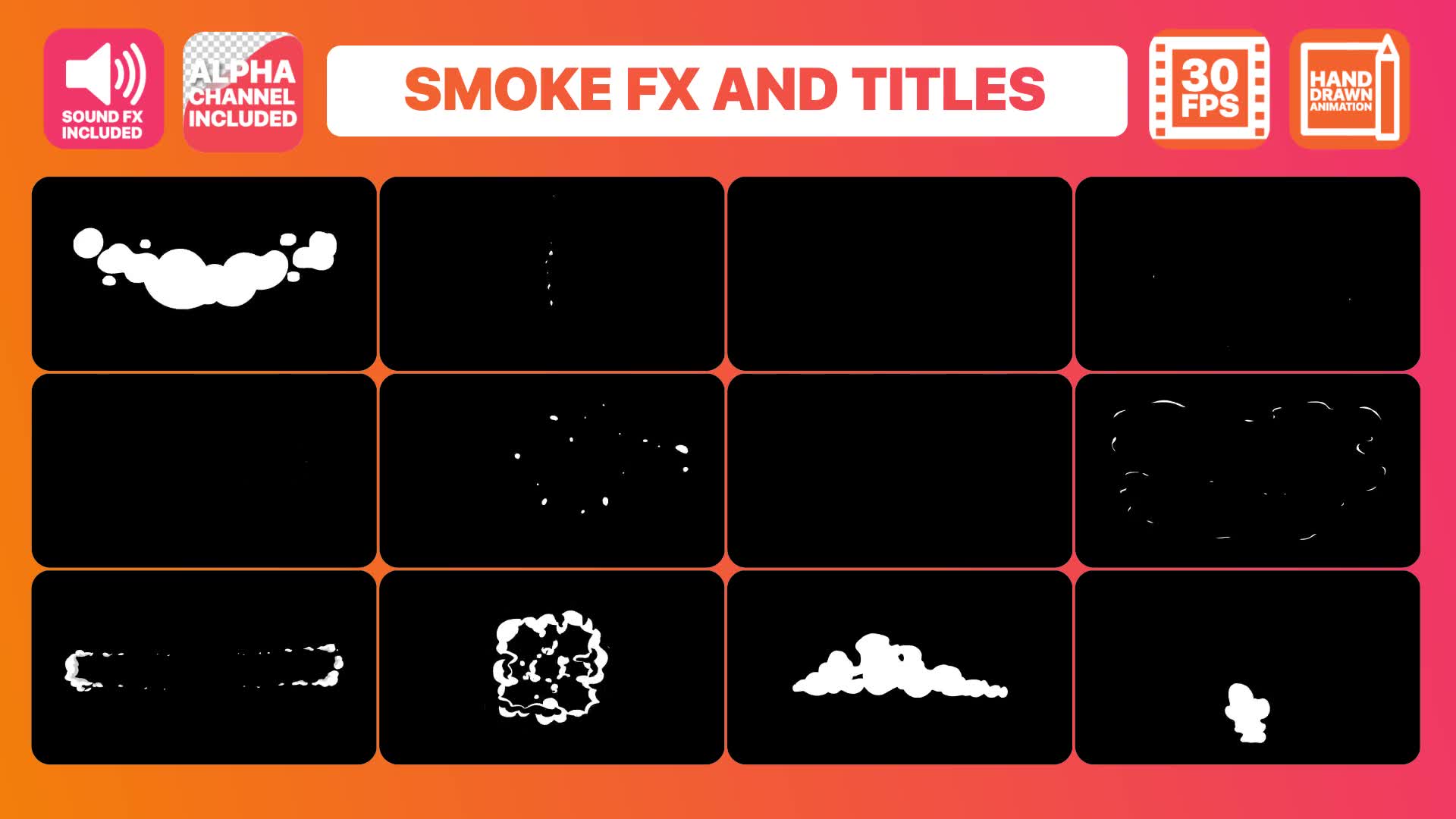 Hand Drawn Smoke FX And Titles | Final Cut Pro Videohive 24044884 Apple Motion Image 2