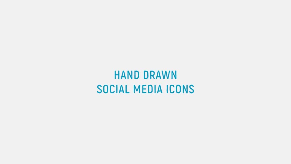 Hand Drawn Social Media Icons Videohive 23272911 After Effects Image 1