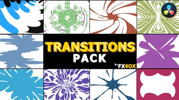 Hand Drawn Transitions Pack | DaVinci Resolve - Download Videohive 34336451