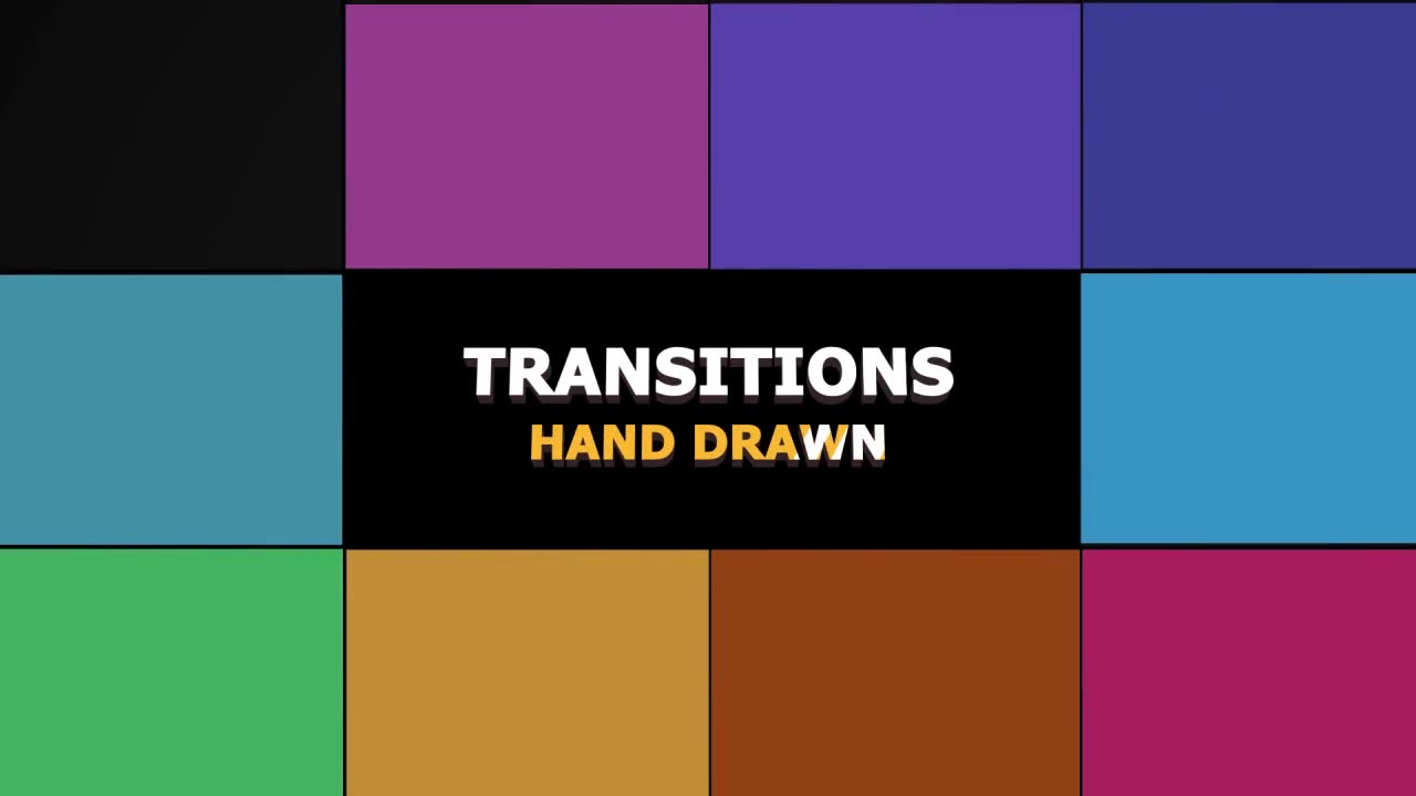 Hand Drawn Transitions Pack - Download Videohive 22668564