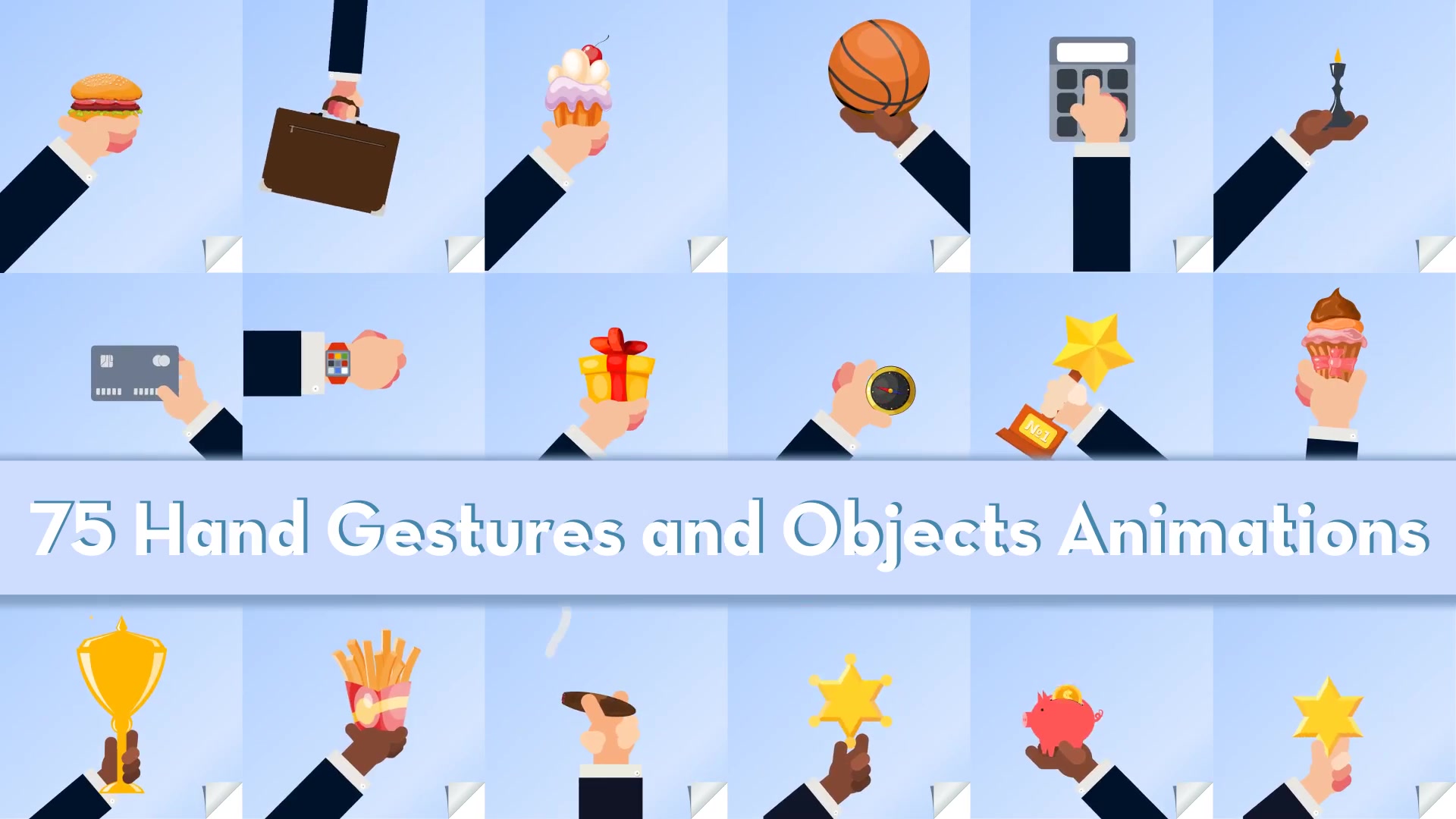 Hand Gestures And Objects Animations Videohive 33498232 After Effects Image 4