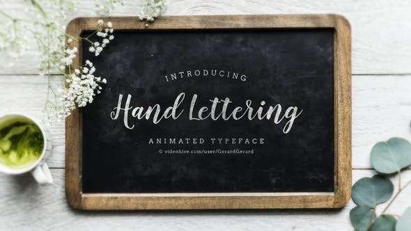 Hand Lettering Animated Typeface - 22255442 Download Videohive