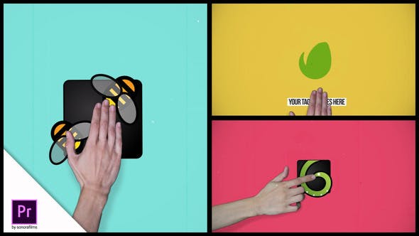 Hands On Logos Mogrt Pack - Videohive Download 32353784