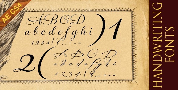 Handwriting Fonts - Download Videohive 1186531