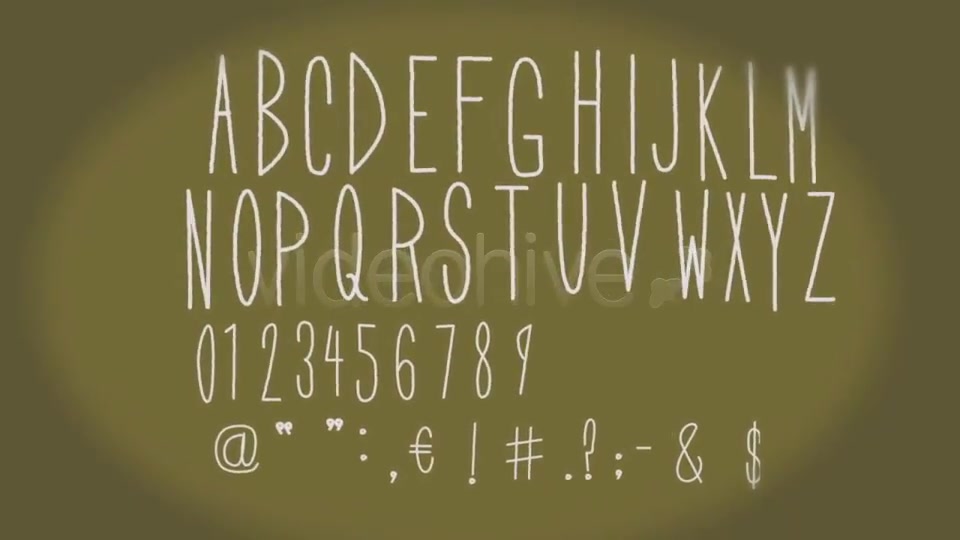 Handwritten Animated Font Slide Show - Download Videohive 3163885