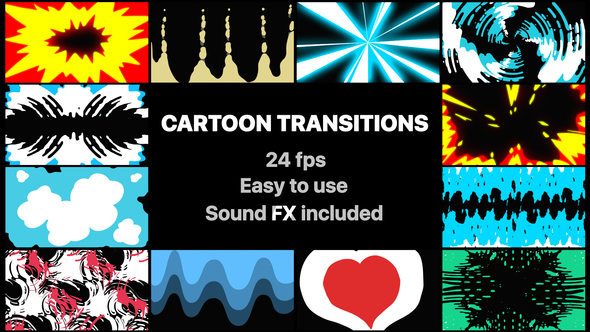 Handy Cartoon Transitions - Download Videohive 22231278