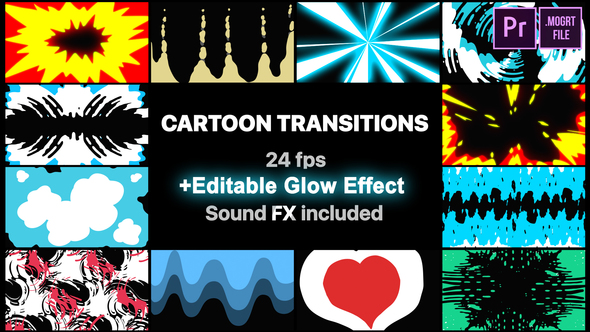 Handy Cartoon Transitions - Download Videohive 22824432