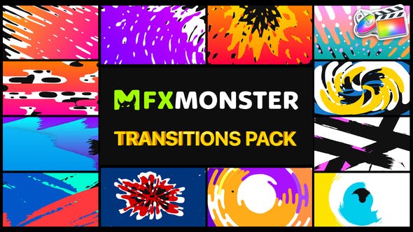 Handy Colorful Transitions | FCPX - Download Videohive 30397629