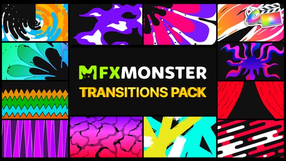 Handy Colorful Transitions | FCPX - Download Videohive 31979920