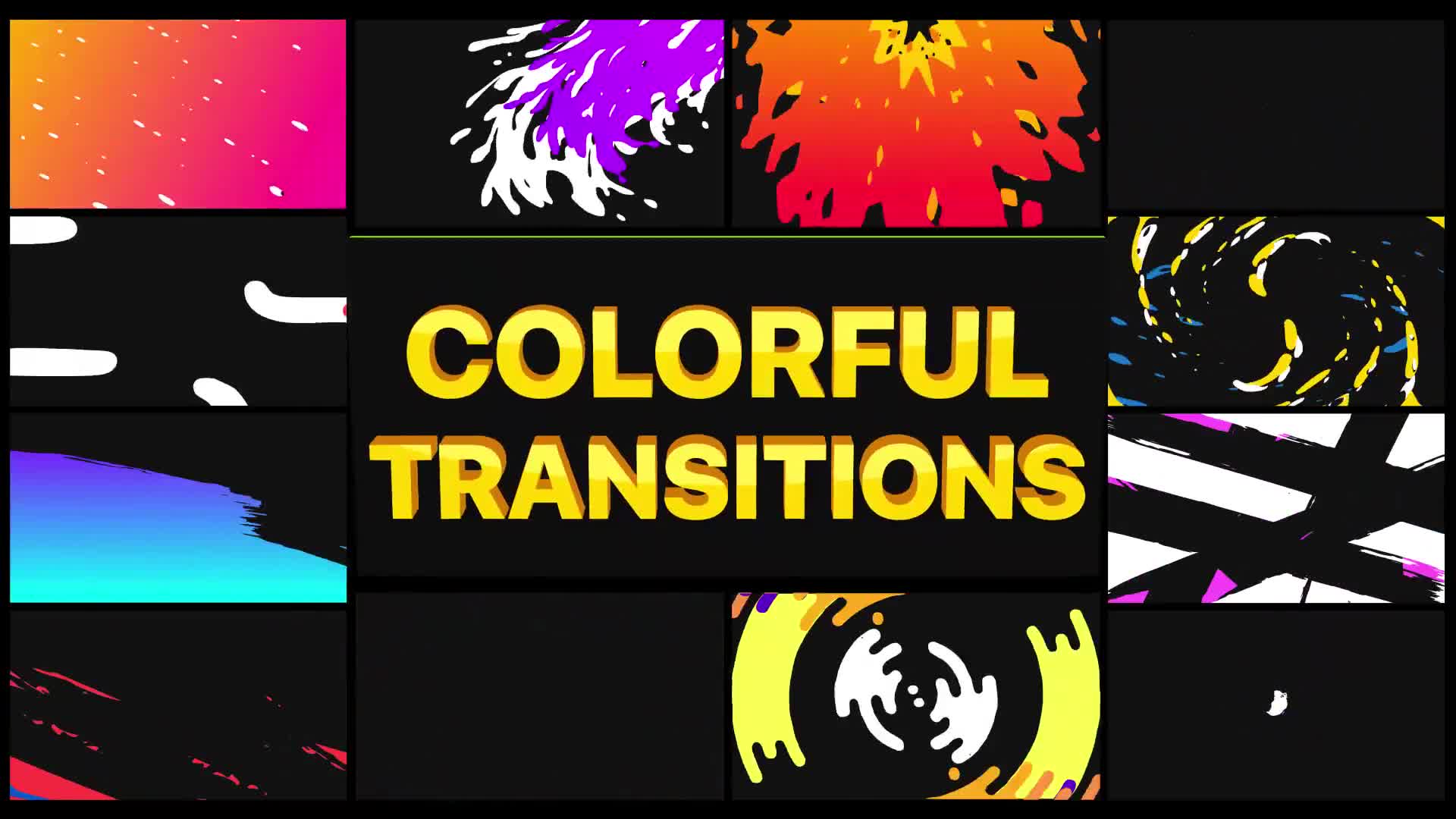 Handy Colorful Transitions | Premiere Pro MOGRT Videohive 29826305 Premiere Pro Image 1