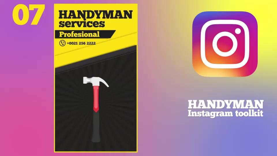 Handyman Instagram Toolkit Videohive 37358756 After Effects Image 10