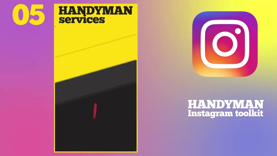 Handyman Instagram Toolkit Videohive 37358756 After Effects Image 7