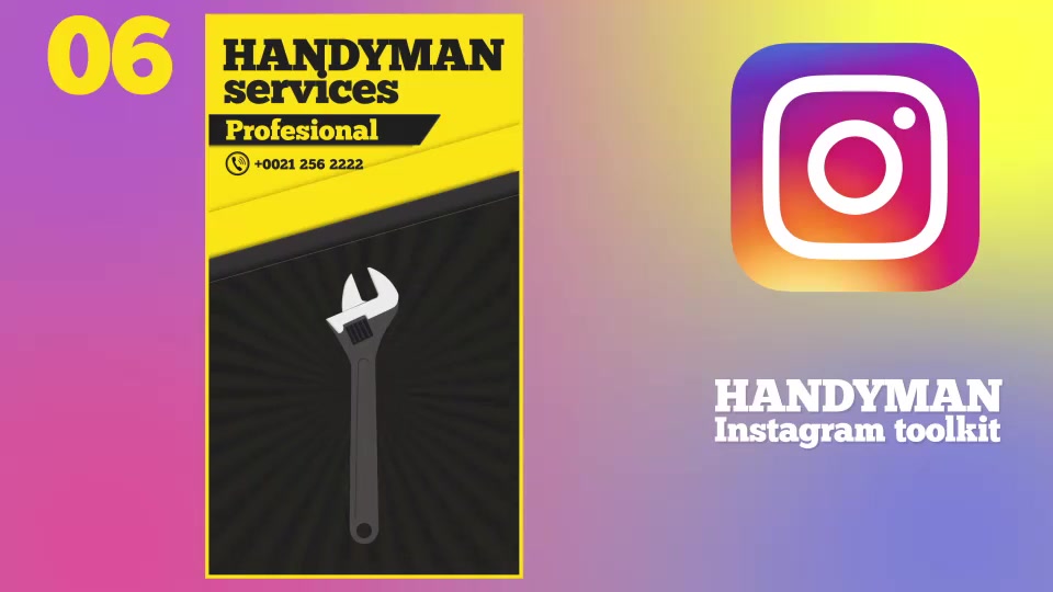 Handyman Instagram Toolkit Videohive 37358756 After Effects Image 9