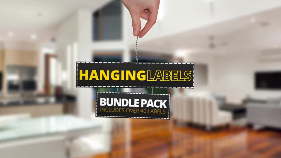 Hanging Labels Bundle Videohive 9751178 After Effects Image 1