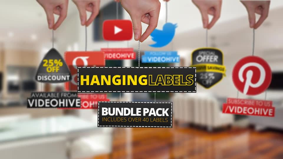 Hanging Labels Bundle Videohive 9751178 After Effects Image 2