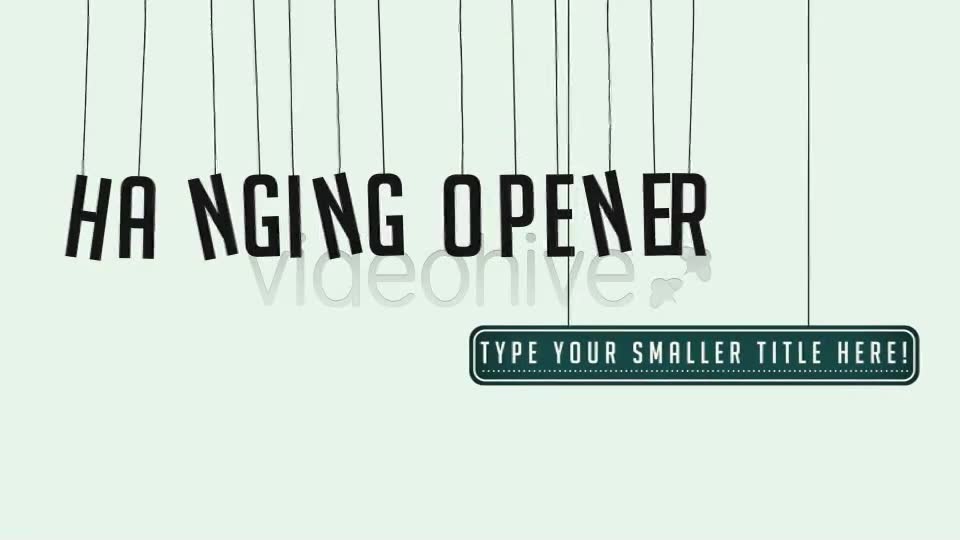 Hanging Opener - Download Videohive 4285382