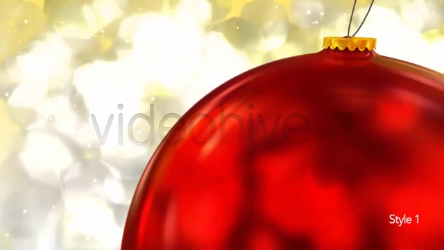 Hanging Red Christmas Ball Decoration Closeup - Download Videohive 5588629