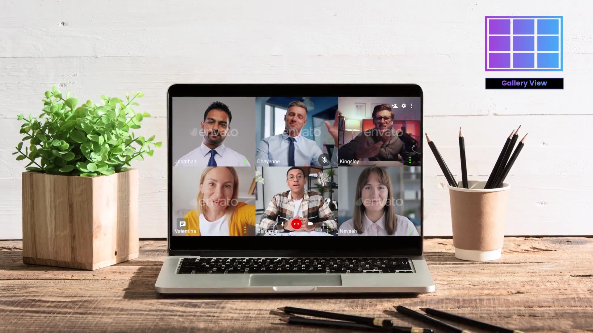 Hangouts Video Conference UI Pack Videohive 36353345 After Effects Image 2