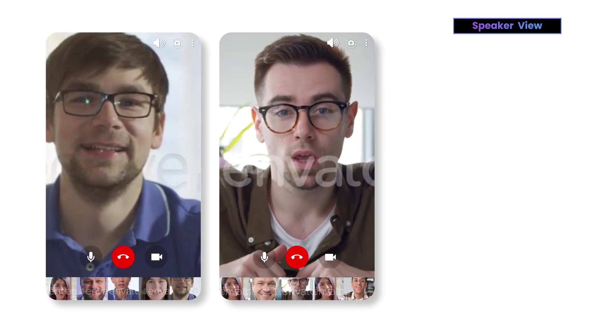 Hangouts Video Conference UI Pack Videohive 36353345 After Effects Image 6