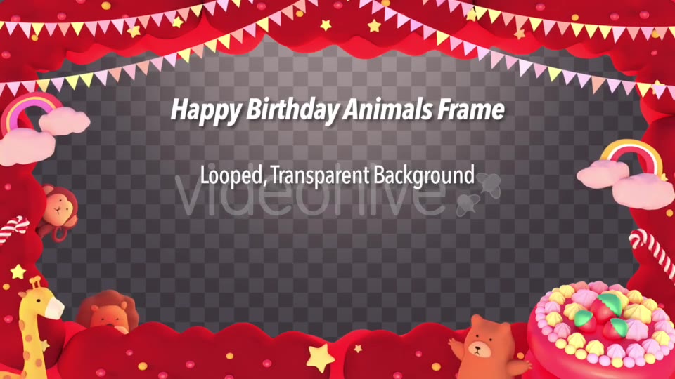 Happy Birthday Animals Frame - Download Videohive 20898389