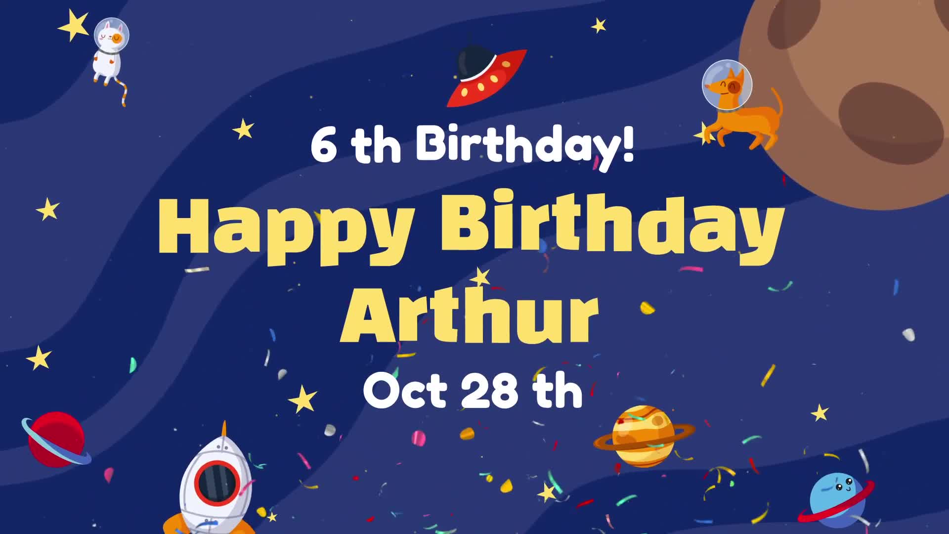Happy Birthday Arthur | MOGRT Videohive 33344813 Premiere Pro Image 1
