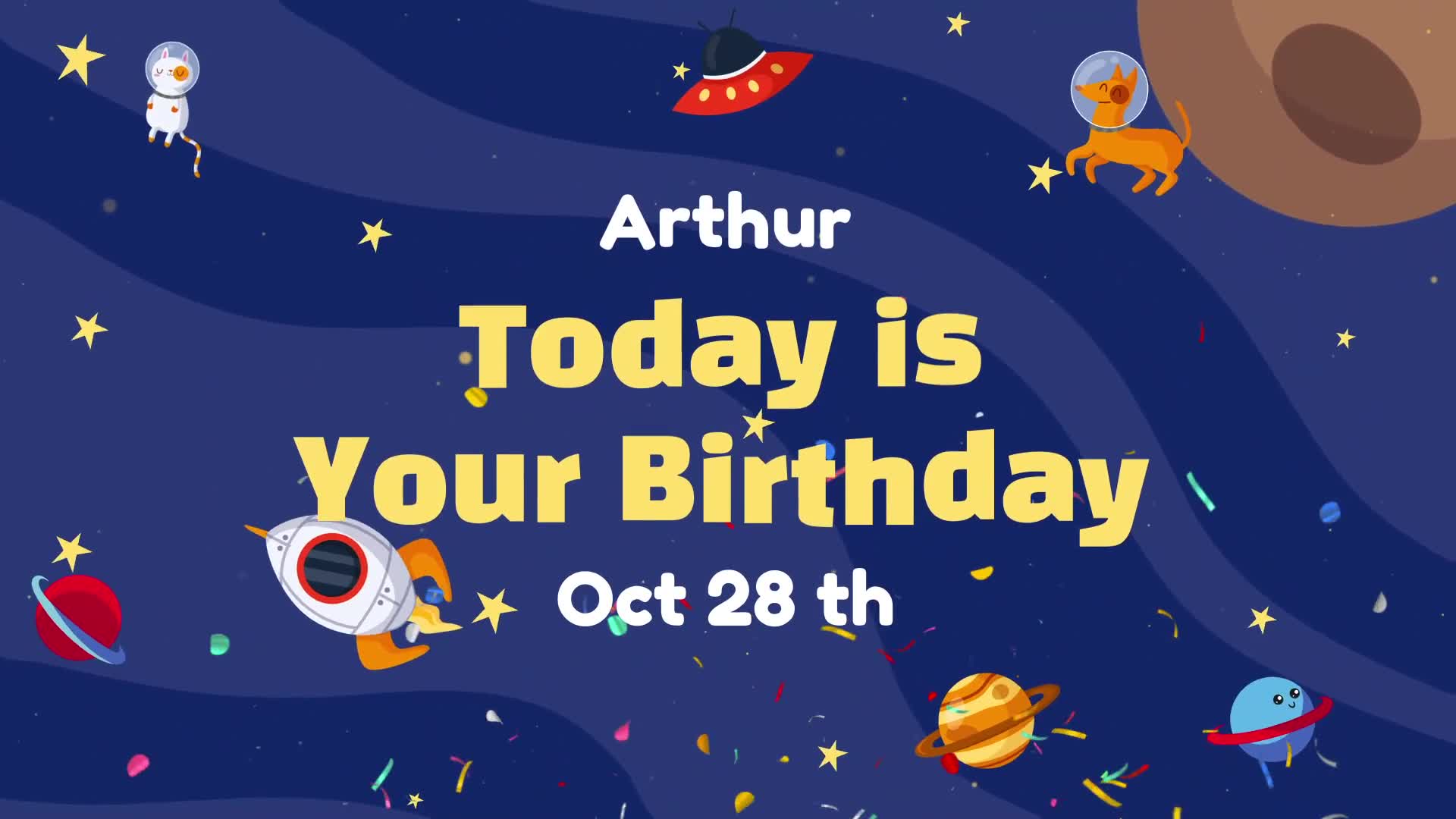 Happy Birthday Arthur | MOGRT Videohive 33344813 Premiere Pro Image 12