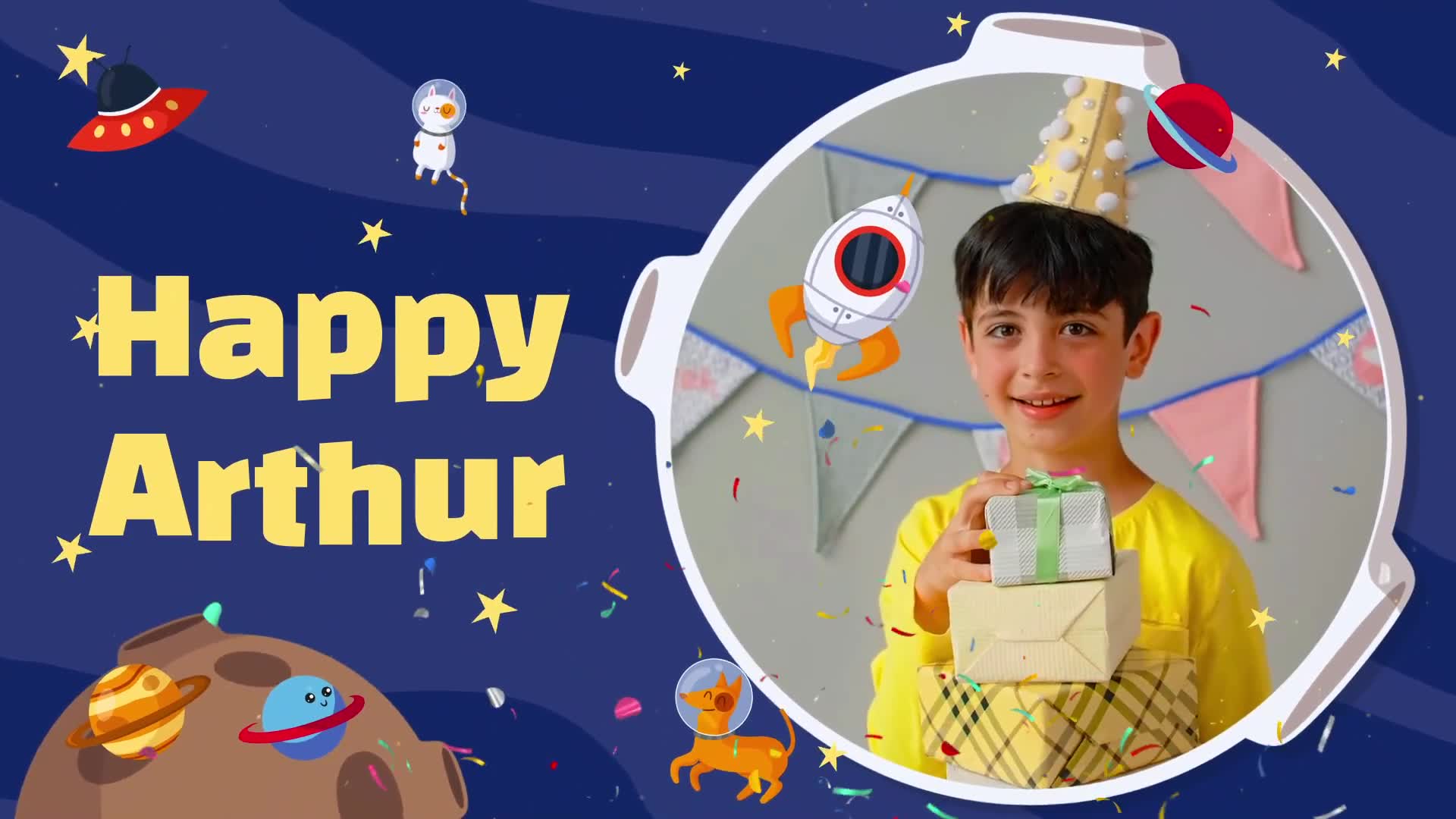 Happy Birthday Arthur | MOGRT Videohive 33344813 Premiere Pro Image 2