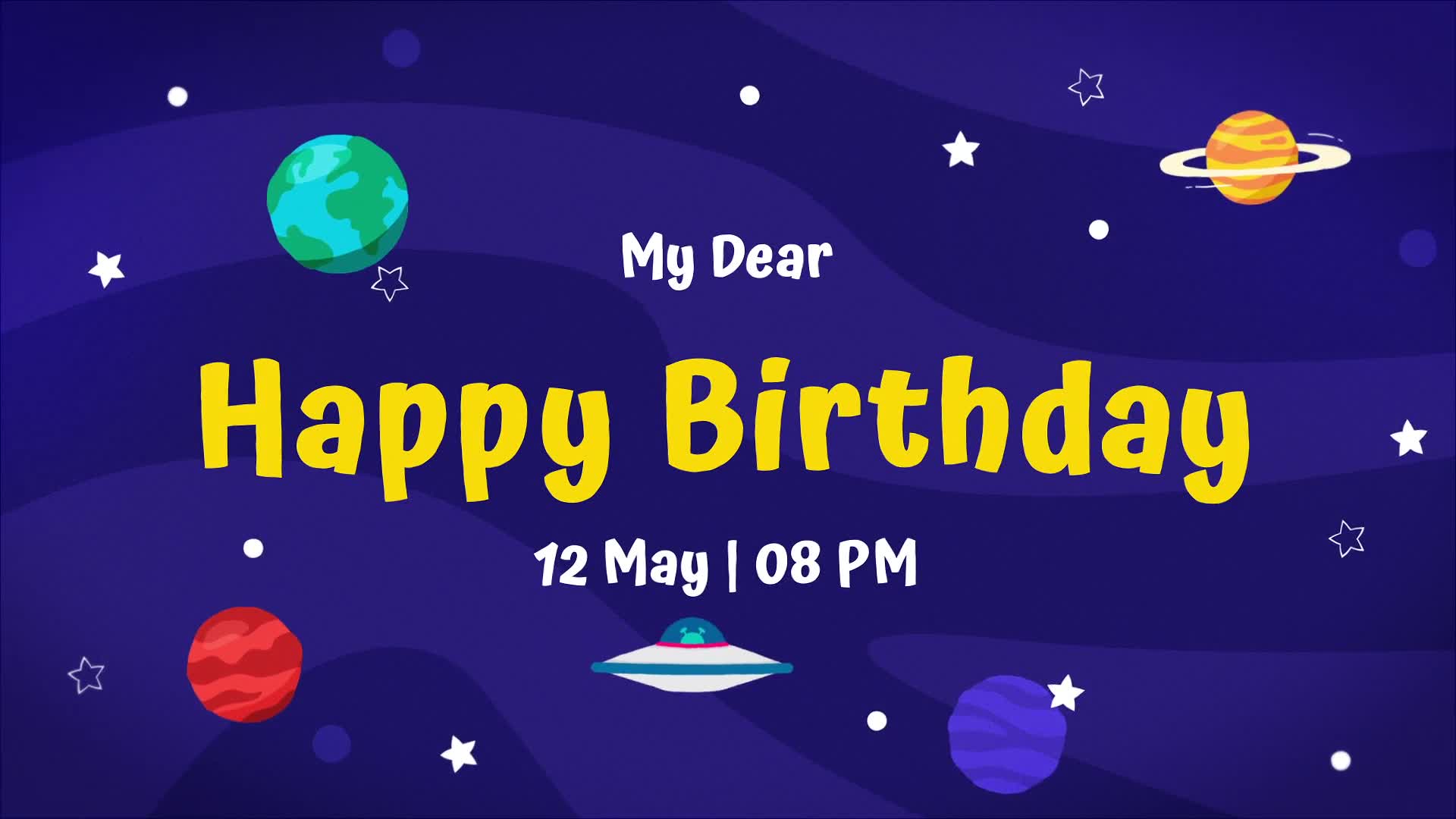 Happy Birthday Cosmic Videohive 37264831 After Effects Image 11