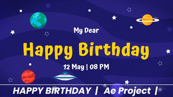 Happy Birthday Cosmic - Download 37264831 Videohive