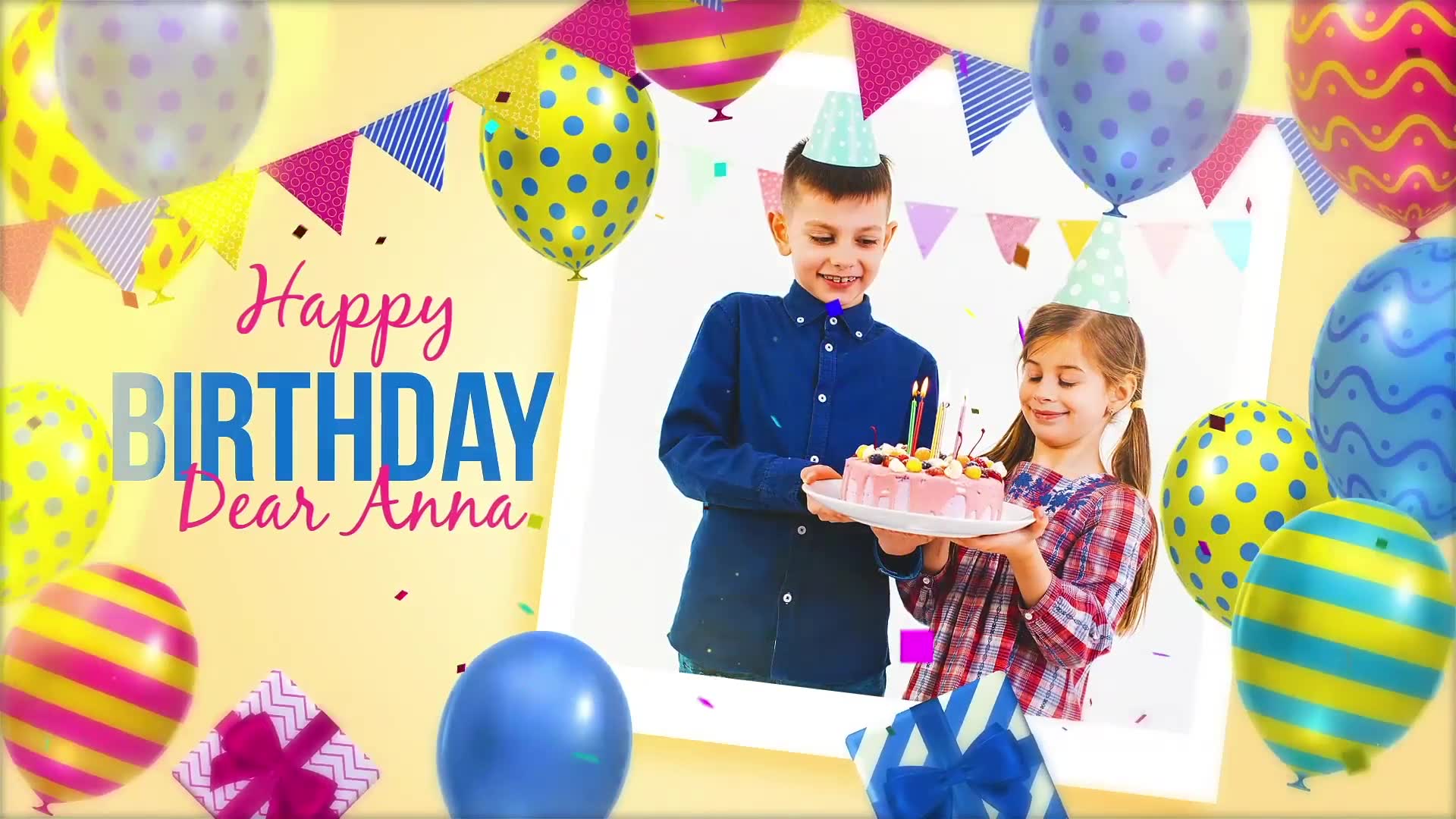 Happy Birthday Dear Anna Videohive 33515946 After Effects Image 2