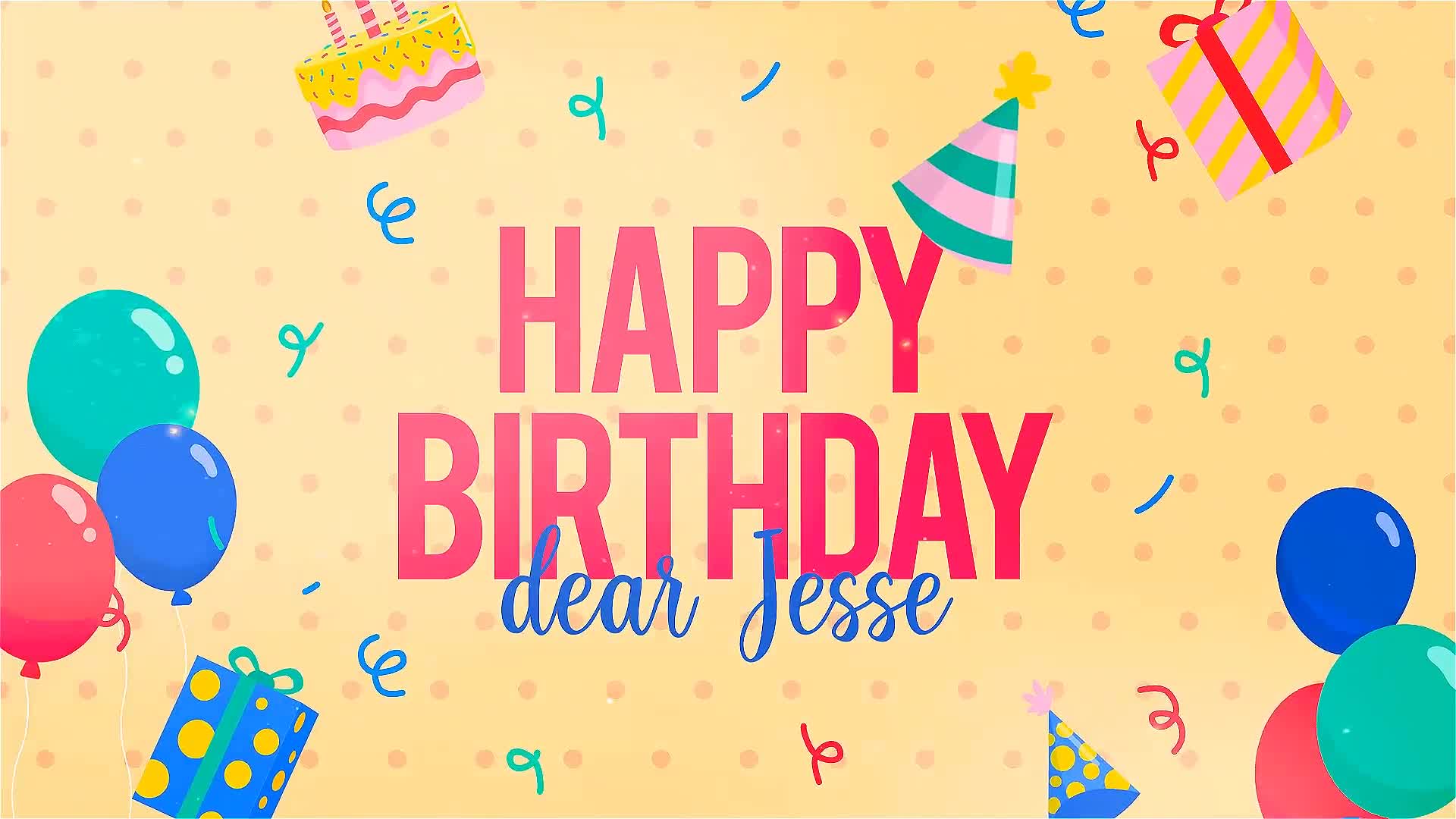 Happy Birthday Dear Jesse Videohive 29478976 After Effects Image 1