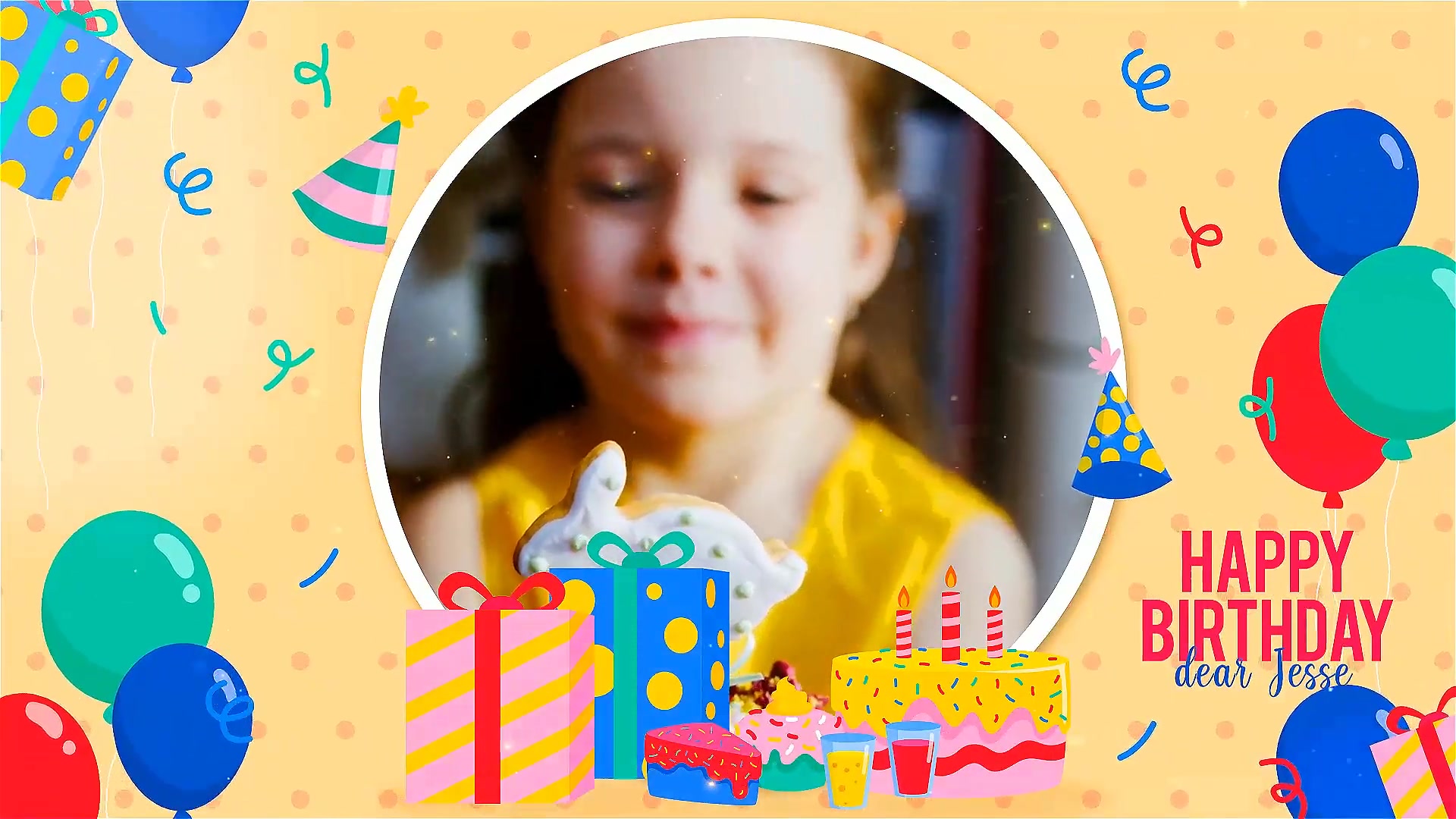 Happy Birthday Dear Jesse Videohive 29478976 After Effects Image 10