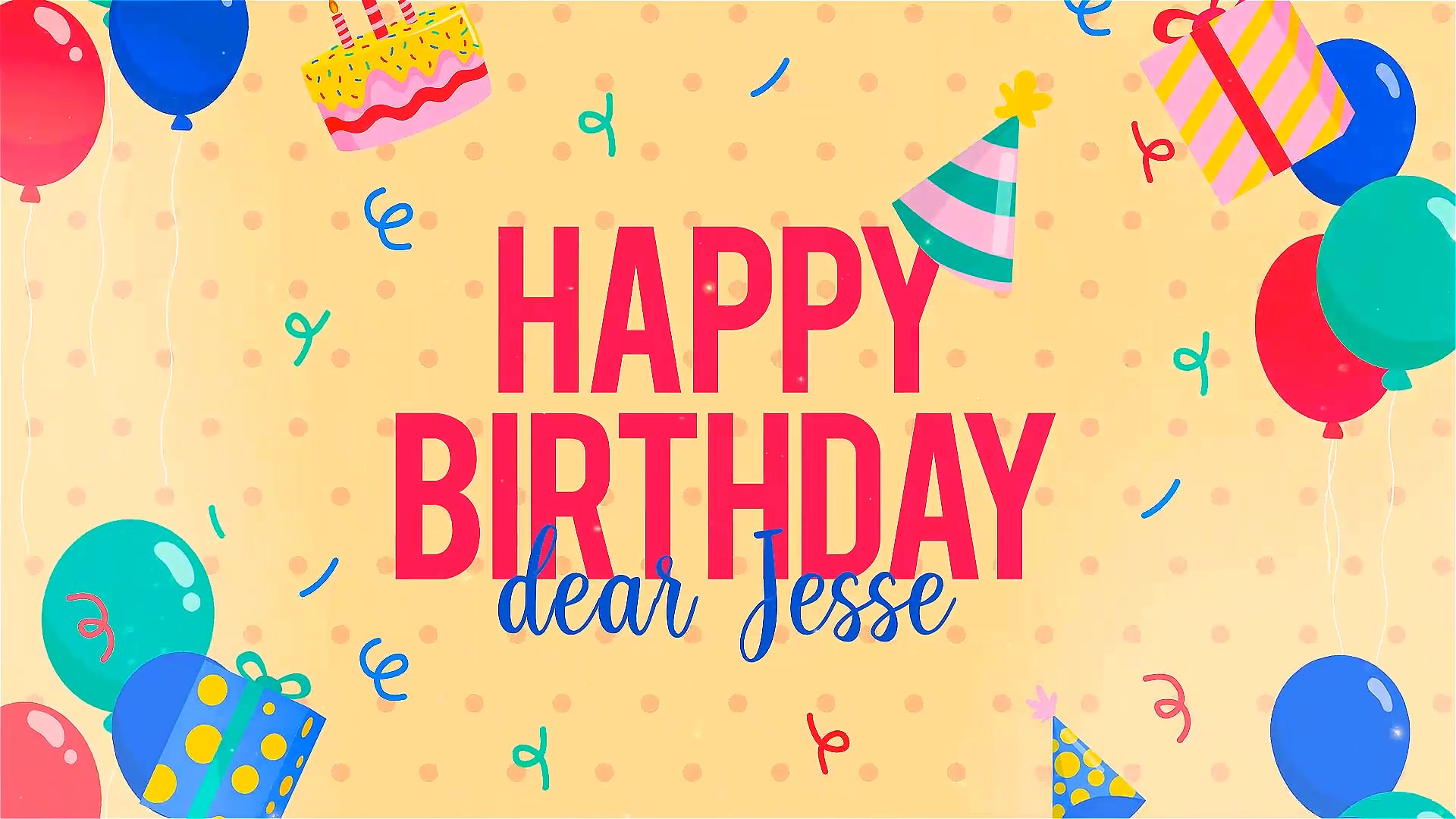 Happy Birthday Dear Jesse Videohive 29478976 After Effects Image 12