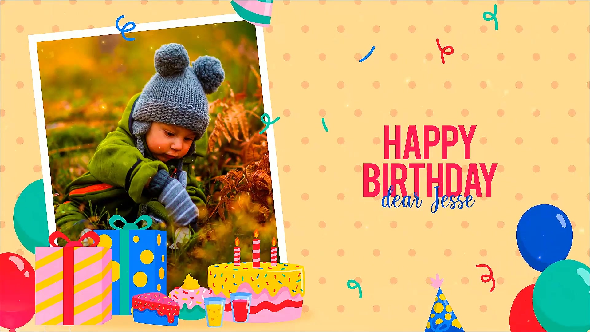 Happy Birthday Dear Jesse Videohive 29478976 After Effects Image 8