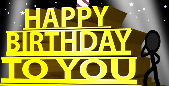 Happy Birthday Ecard Inkman - Download Videohive 263184