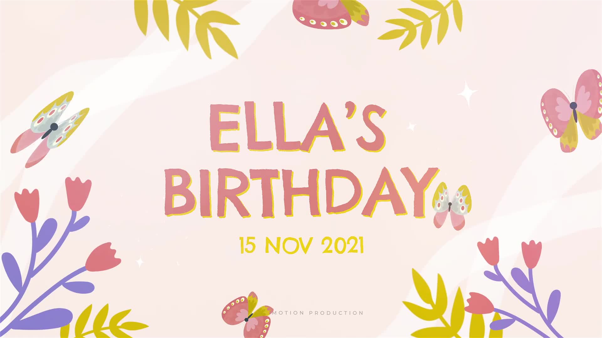 Happy Birthday Ella Videohive 33170695 Premiere Pro Image 1