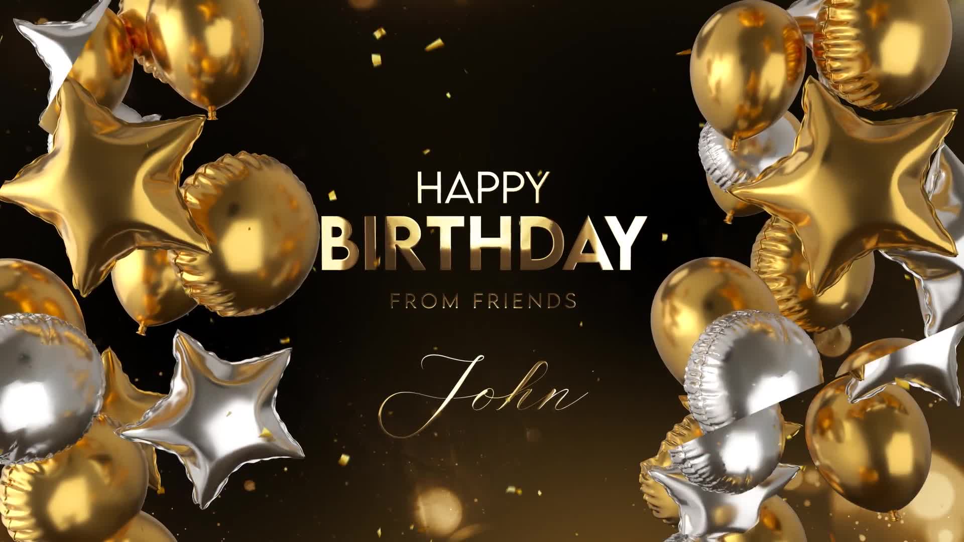 Happy Birthday Golden Style Videohive 39783903 After Effects Image 1