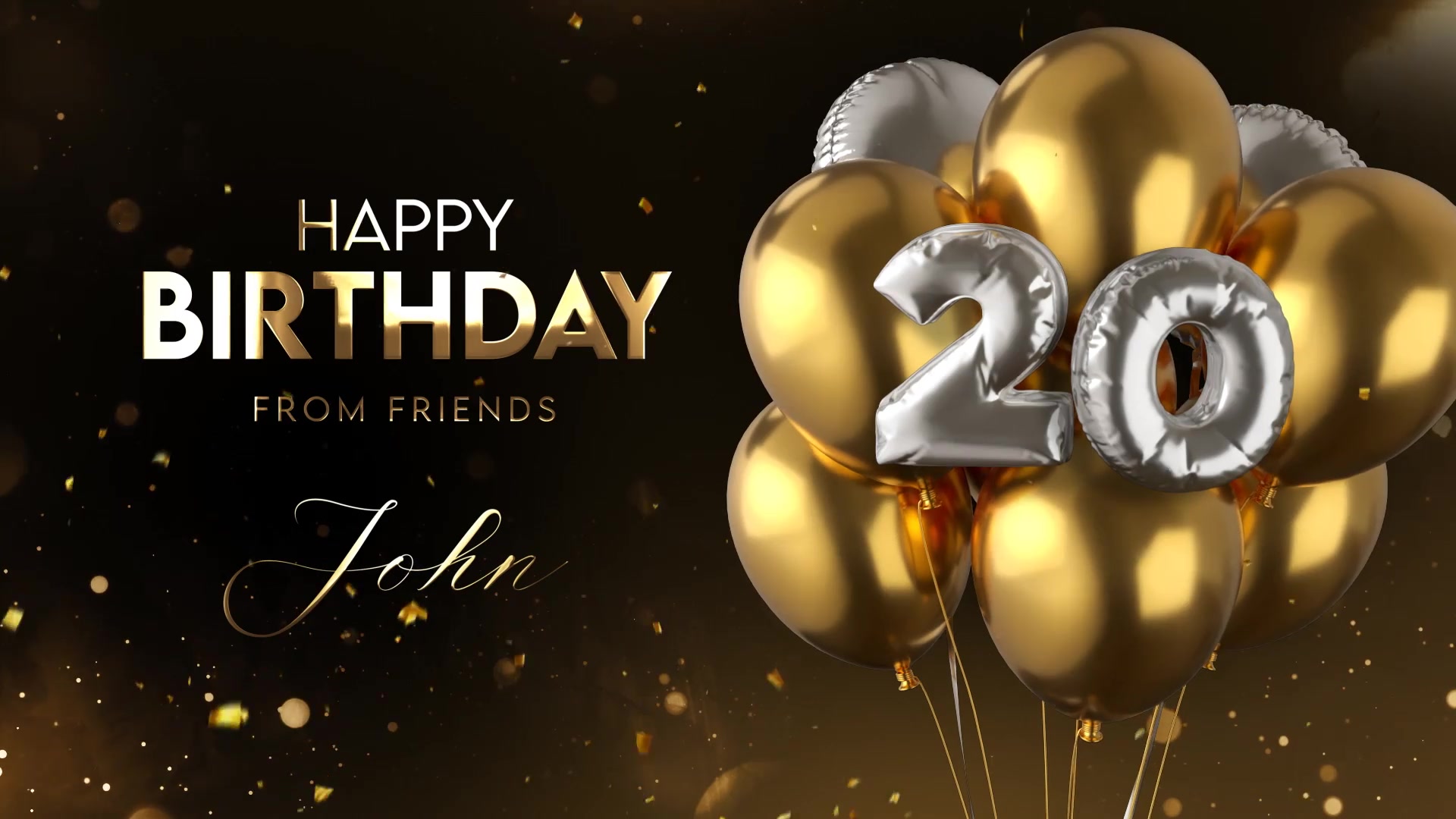 Happy Birthday Golden Style Videohive 39783903 After Effects Image 6
