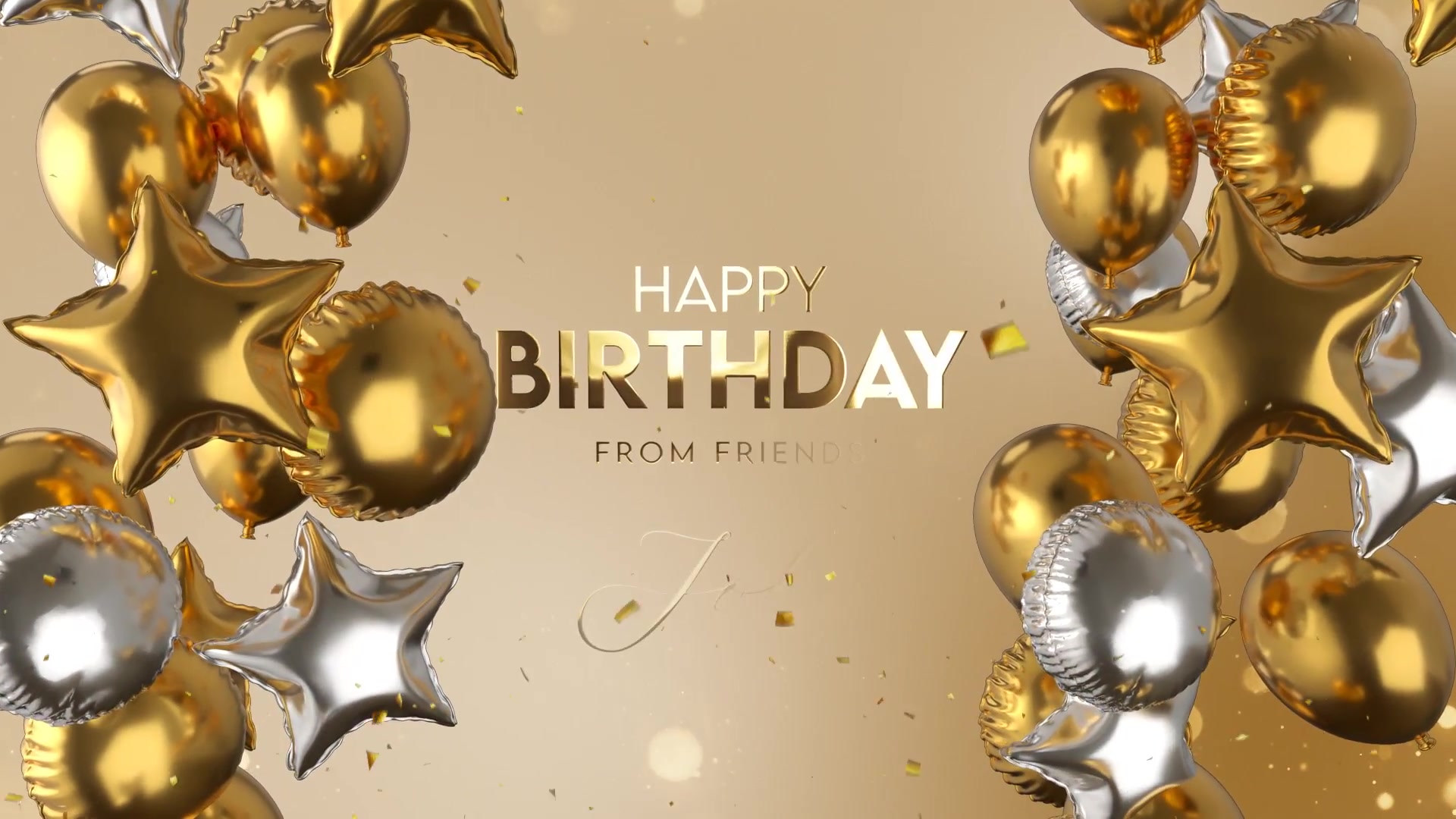 Happy Birthday Golden Style Videohive 39783903 After Effects Image 7