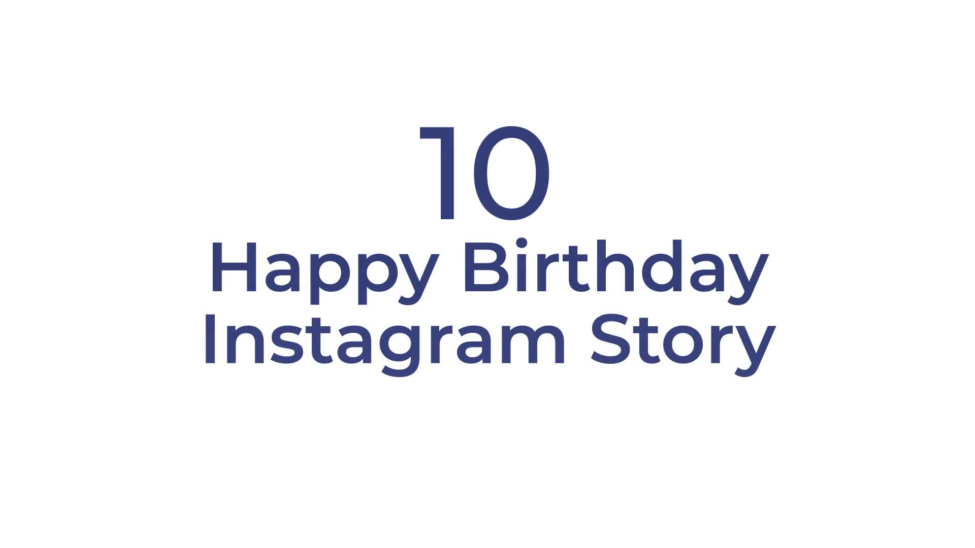 Happy Birthday Instagram Stories Pack Videohive 34038077 After Effects Image 1