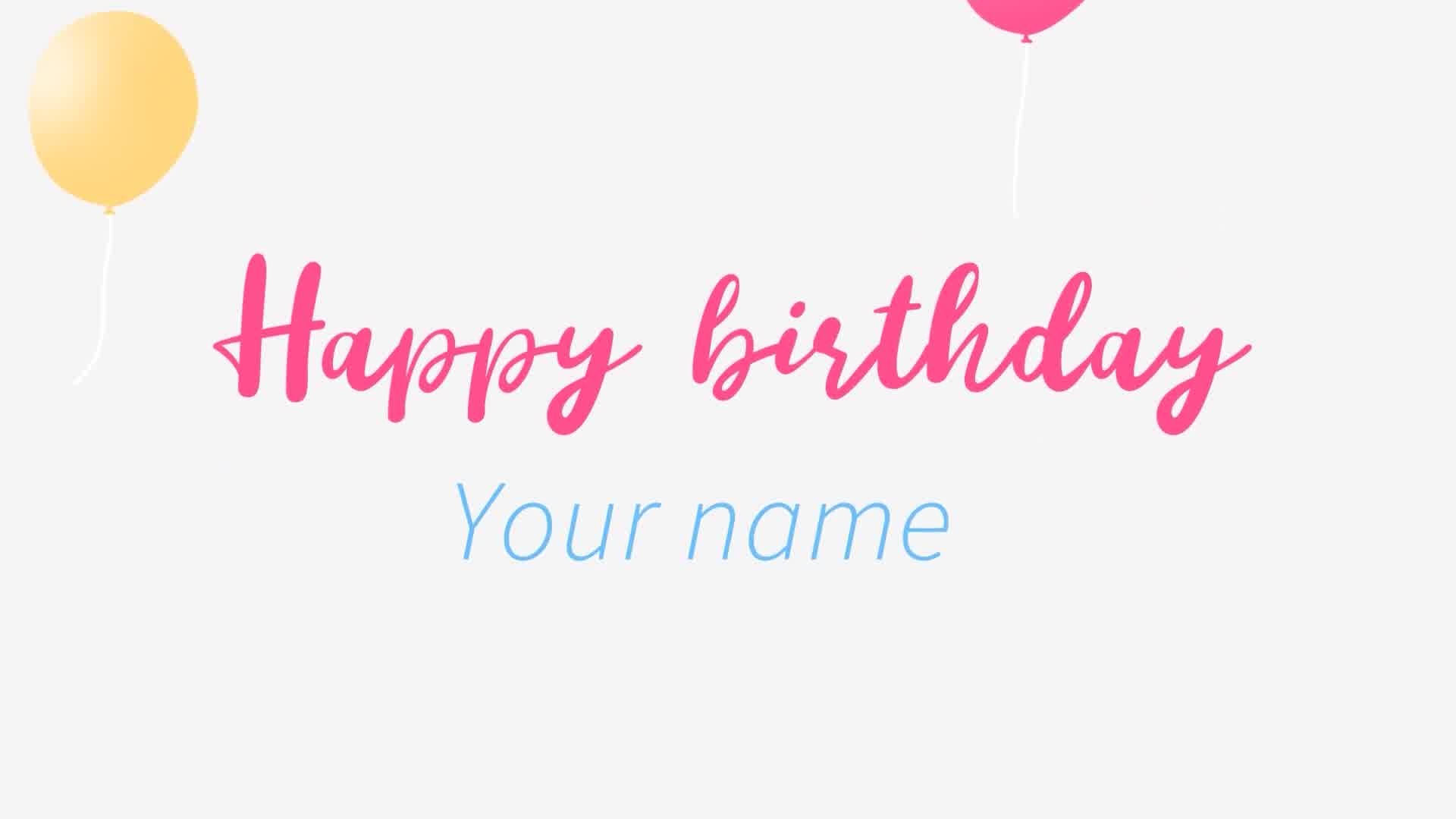 Happy Birthday Opener Videohive 30621253 After Effects Image 12
