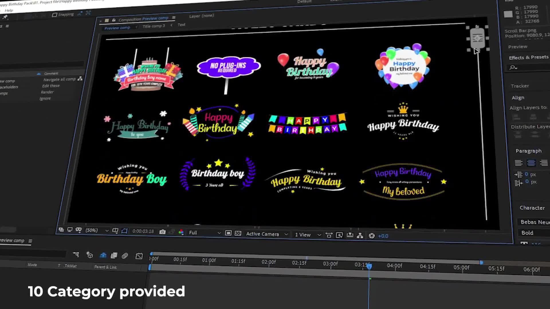 Happy Birthday Pack Videohive 29866195 After Effects Image 1