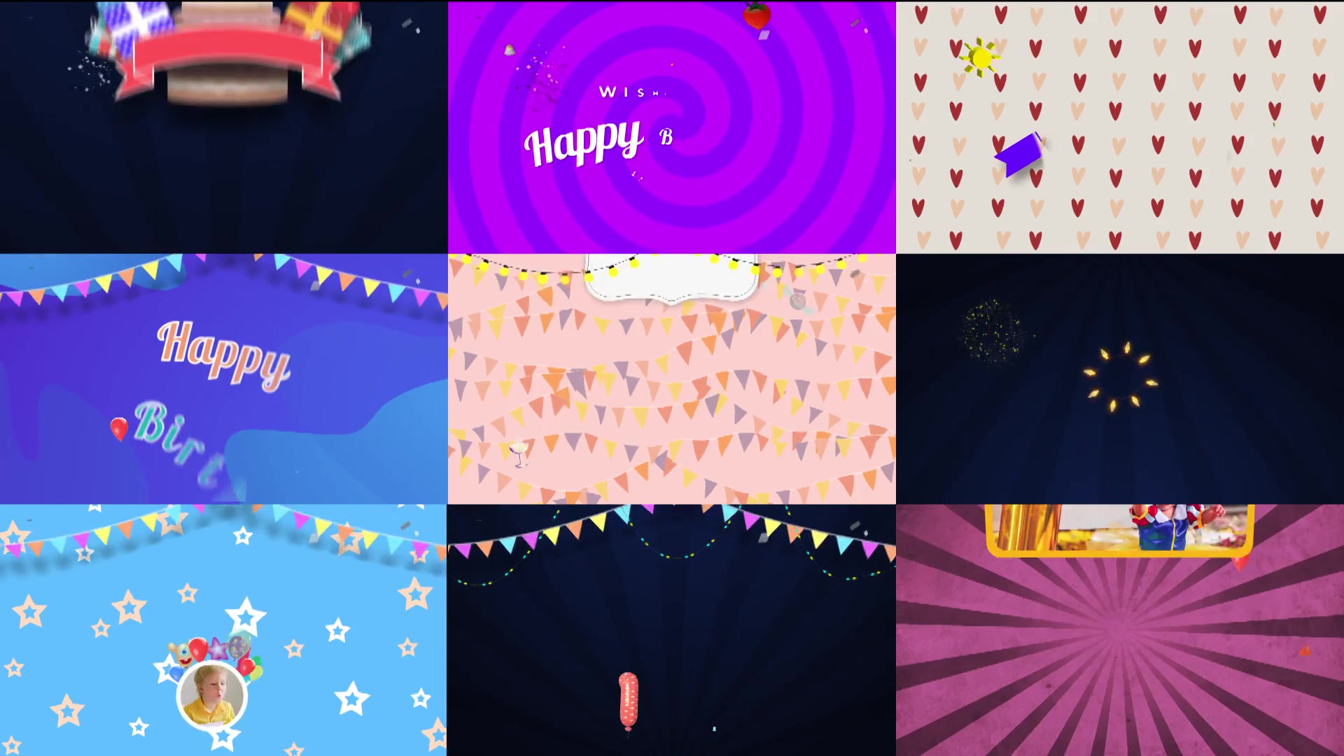 Happy Birthday Pack Videohive 29866195 After Effects Image 13