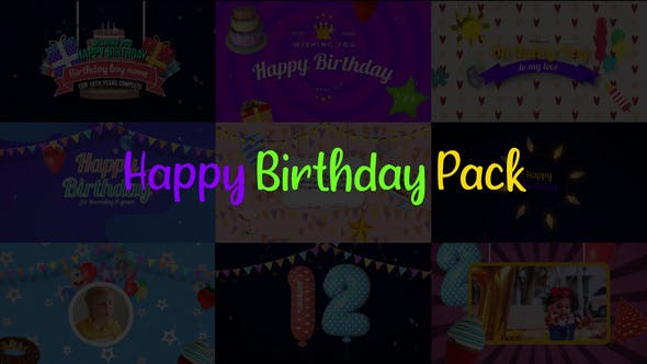 Happy Birthday Pack - 29866195 Download Videohive