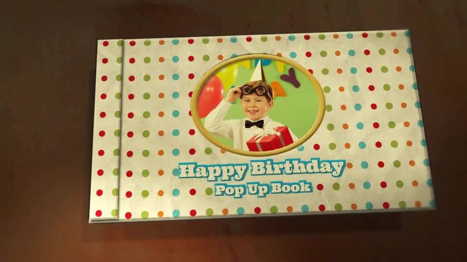 happy birthday pop up book after effects template free download