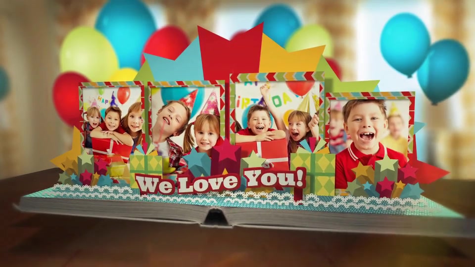 Happy Birthday Pop Up Book Videohive 36005995 After Effects Image 11