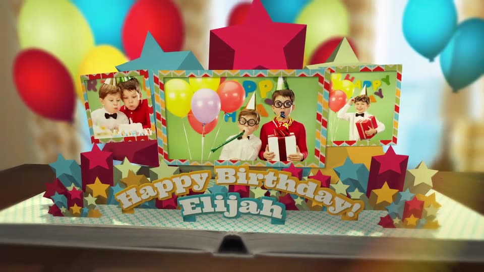 Happy Birthday Pop Up Book Videohive 36005995 After Effects Image 2