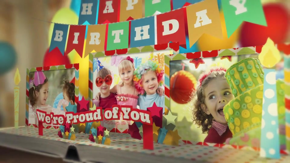 Happy Birthday Pop Up Book Videohive 36005995 After Effects Image 8