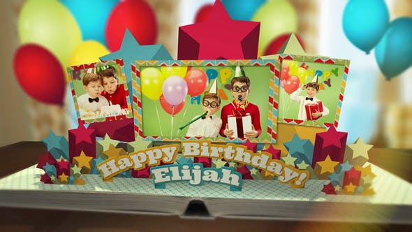 Happy Birthday Pop Up Book - Download Videohive 36005995